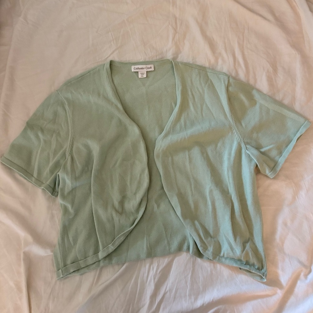 Coldwater Creek Green Blouse